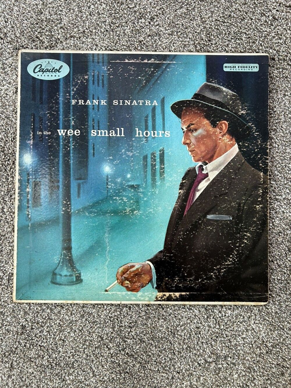Frank Sinatra in the wee small hours Capitol W581 Vinyl LP Record Album VG/G+